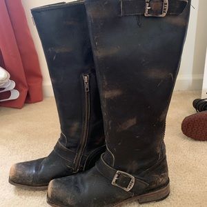 Distressed Frye Boots